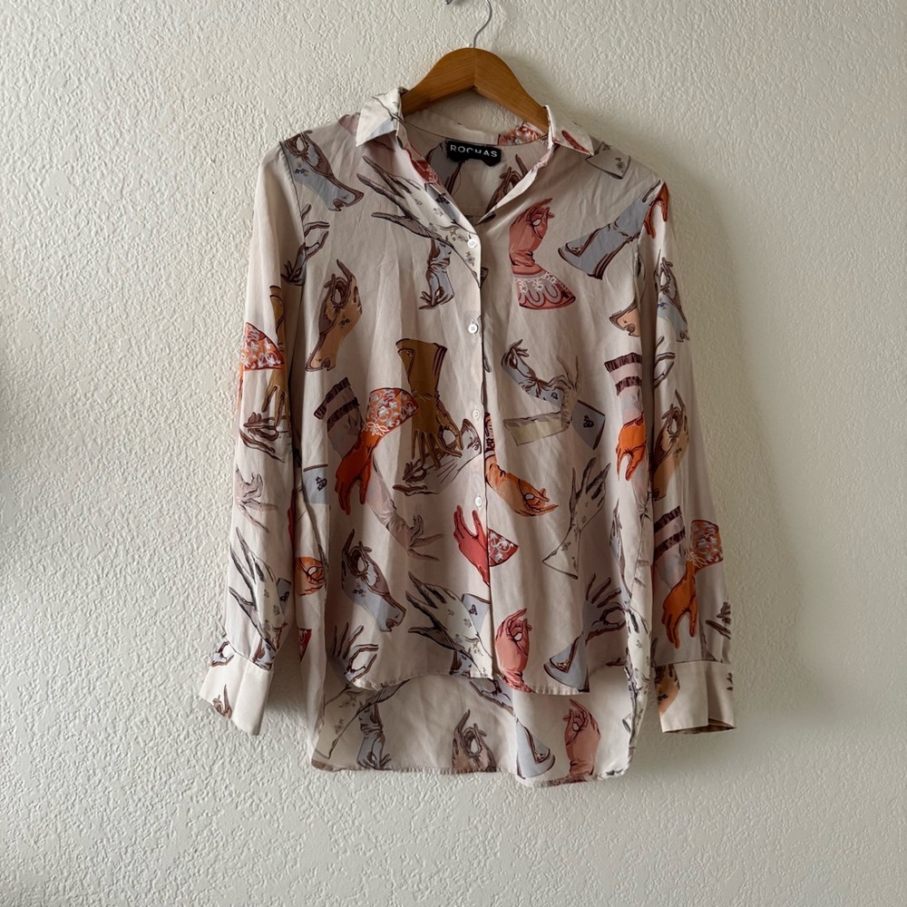 Rochas Silk Printed Blouse